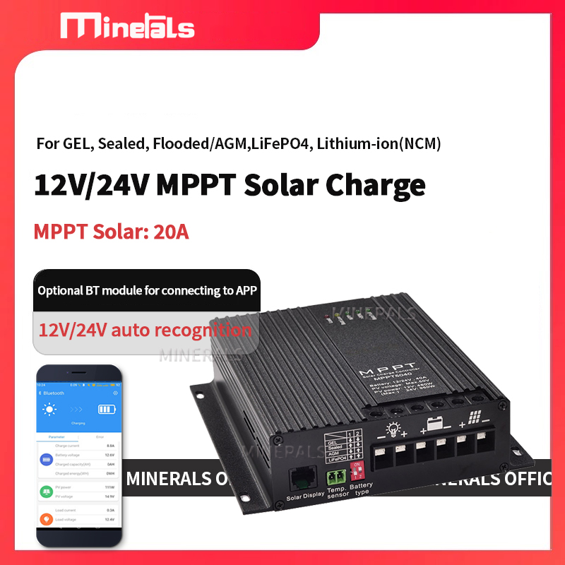 20A Điều Khiển MPPT 12V/24V Pi - đánh giá và giá Charge Controller Solar