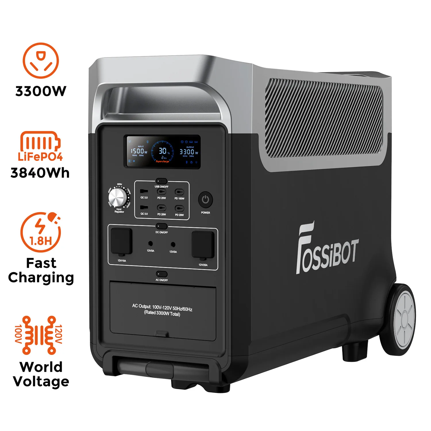 Fossibot F3600 Pro Generator W - đánh giá và giá Solar Generator
