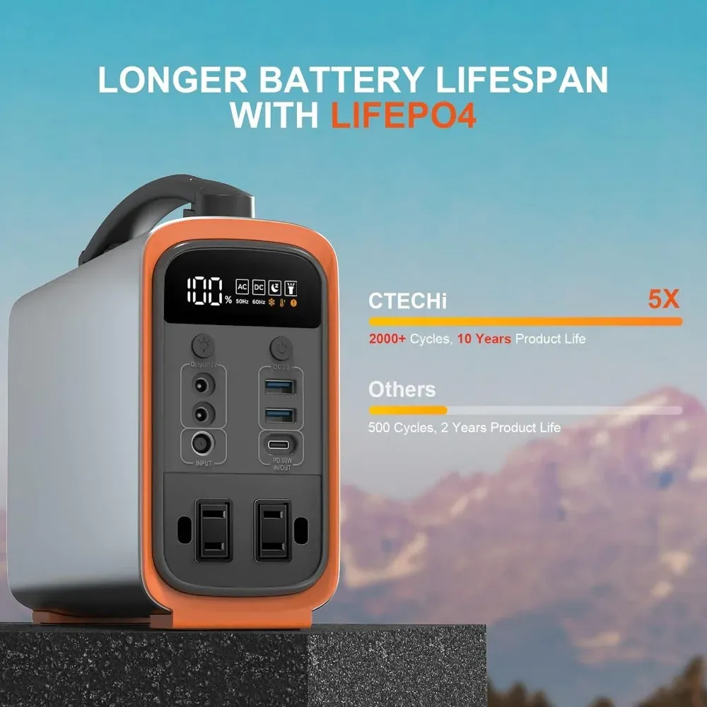 320Wh Lifepo4 Portable Power S - đánh giá và giá Solar Generator